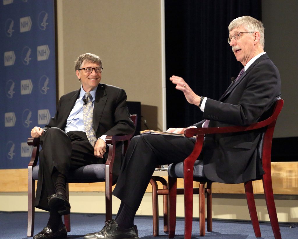 Bill Gates and NIH Director Francis Collins